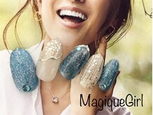 マジックガール 津田沼店(MagiqueGirl)/【ブルー＆ホワイトラメネイル】