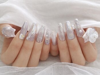 ジョアアンジェ 上本町店(joieange)の写真/【ジェル長さ出しアプレ登場】爪に悩みがある方にもオススメ◎長さ出しで丈夫かつ美しい指先に！<1本～OK >