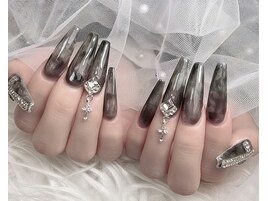 マーブルネイル、長さだし