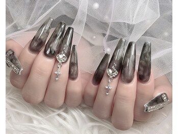 マーブルネイル、長さだし