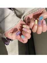 ネイルサロン アンブレラ(Umbrella)/くすみ カラフル