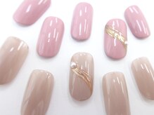 ネイルサロン クイール 小山店(NAIL SALON QUILL)/ワンカラー+ミラー