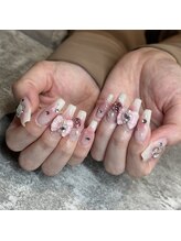 ダリア(Dahlia)/チークリボンネイル