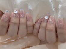 ルレーブ(LE REVE)/ワンホンネイル×大きめパーツ