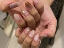 キラキラニュアンスネイル