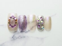 池袋ネイルサロン イイネイル(Ee-Nail)/透け感ヴィジューネイル初￥7500