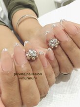 プライベート ネイルサロン マーマ(murmur)/ラメフレンチネイル
