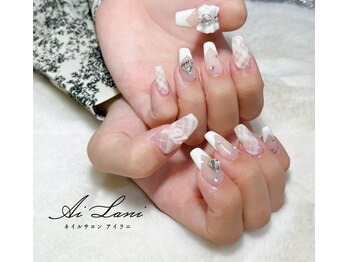 アイラニ(AI LANI)/チェック柄 フレンチネイル
