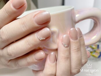 エム ネイルサロン(M)/ワンカラー+パーツ