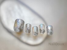 ネイル ドゥ 岡山駅前店(Nail Doux)/ミラーニュアンスフット