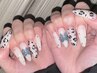 【デザインスカルプ】☆パーツ付け放題コース☆¥15000[渋谷］