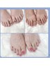 【Rinka】指名限定★オフなし　フットジェルネイル モデル￥3300