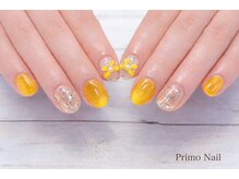 プリモネイル(PrimoNail)/イエローマグ×リボン