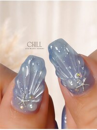 ぷっくり貝殻ネイル♪