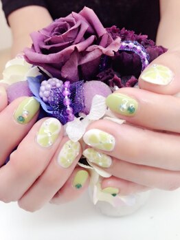 ネイルサロンアンドスクール ヴィタリティ(Vita-lity)/キュートなイエローカラー