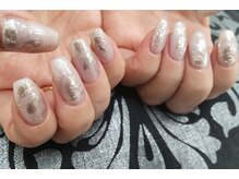 キープ ネイルサロン(KEEP)/ミラーフラワーアート♪