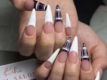 キヒ 巣鴨店(Kihi)/フレンチネイル6本+デザイン4本