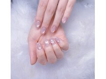 ビューティーネイル/ピー玉マグネット＋フレンチ