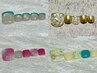 ◎90分【フットバス/爪カット/甘皮ケア込】おすすめ!!フット定額アート