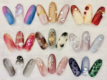 ネイルエイム(Nail eim)の写真/【平日16時まで限定4本アート￥6580】夜22時まで営業！お仕事帰りにも◎初回付け替えオフ無料♪