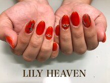 リリーヘブン(LILY HEAVEN)/秋 オレンジネイル