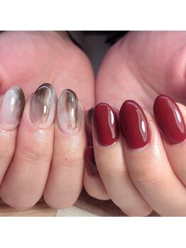 トータルサロン 白べぇーっ プラス/アシメネイル