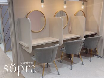 ソプラ 四条大宮店(sopra)/メイクブースも完備♪