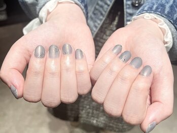 プロモート 岡山城下店(Promote)/オーロラブルー×ラメ【岡山】