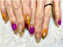 レアレアネイル(Lealeanail)/【パラジェル】ハロウィンネイル