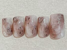 ニュアンスネイル　マーブル