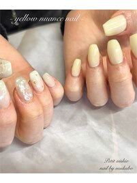 イエロー*ニュアンスネイル♪