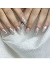 水色ニュアンスネイル