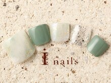アイネイルズ 町田店(I nails)/ひすいマーブルFOOT 8480円