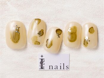アイネイルズ 池袋店(I-nails)/グリーンインクニュアンス