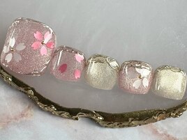 マグネット桜ネイル