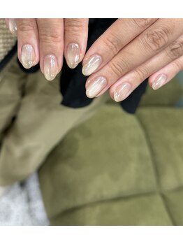 モツヲネイル(motsu.O! NAIL)/マグネット×パールデザイン