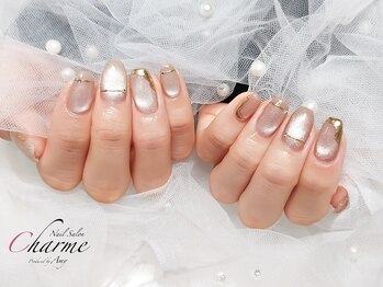 シャルム(Charme)/マグネット×ミラーネイル