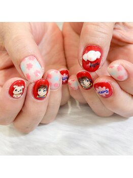 ペコちゃんの痛ネイル