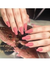 ブブ 渋谷(bubu)/柔らかなピンクマットネイル