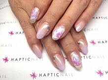 ハプティック/上品ローズネイル