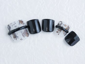 ネイル ブーマー(Nail BOOMER)/フットネイル/モード/黒