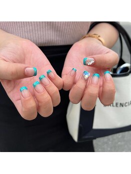 ハラジュクネイルズ(harajukunails)/クリアベースフレンチ