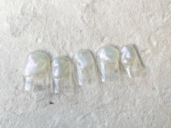 アイネイルズ 梅田店(I nails)/シースルーオーロラパール¥9200