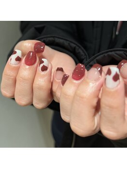 オマモリ ネイル 心斎橋店(omamori nail)/バレンタインネイル