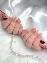 シンプルワンポイントネイル