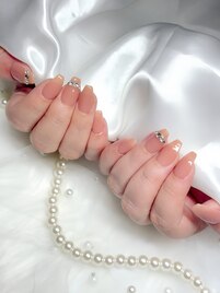シンプルワンポイントネイル