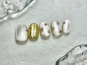 《パラジェル・フィルイン・マグネット》Nail Salon Raize都島駅前店【Hawaii館】/12月マンスリーデザイン【6000】