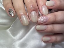 ペネイル(Pe nails)/リボン×ホロ×グリーン