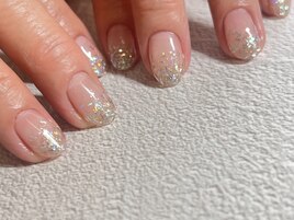 キラキラ　ラメグラデーション