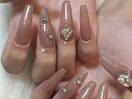 シンプルロングネイル